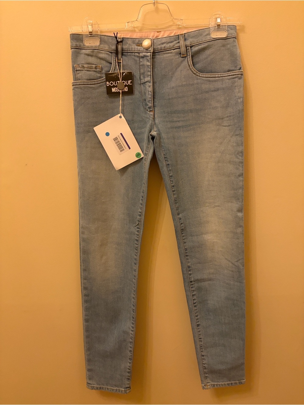 Boutique Moschino Light Blue Skinny Jeans